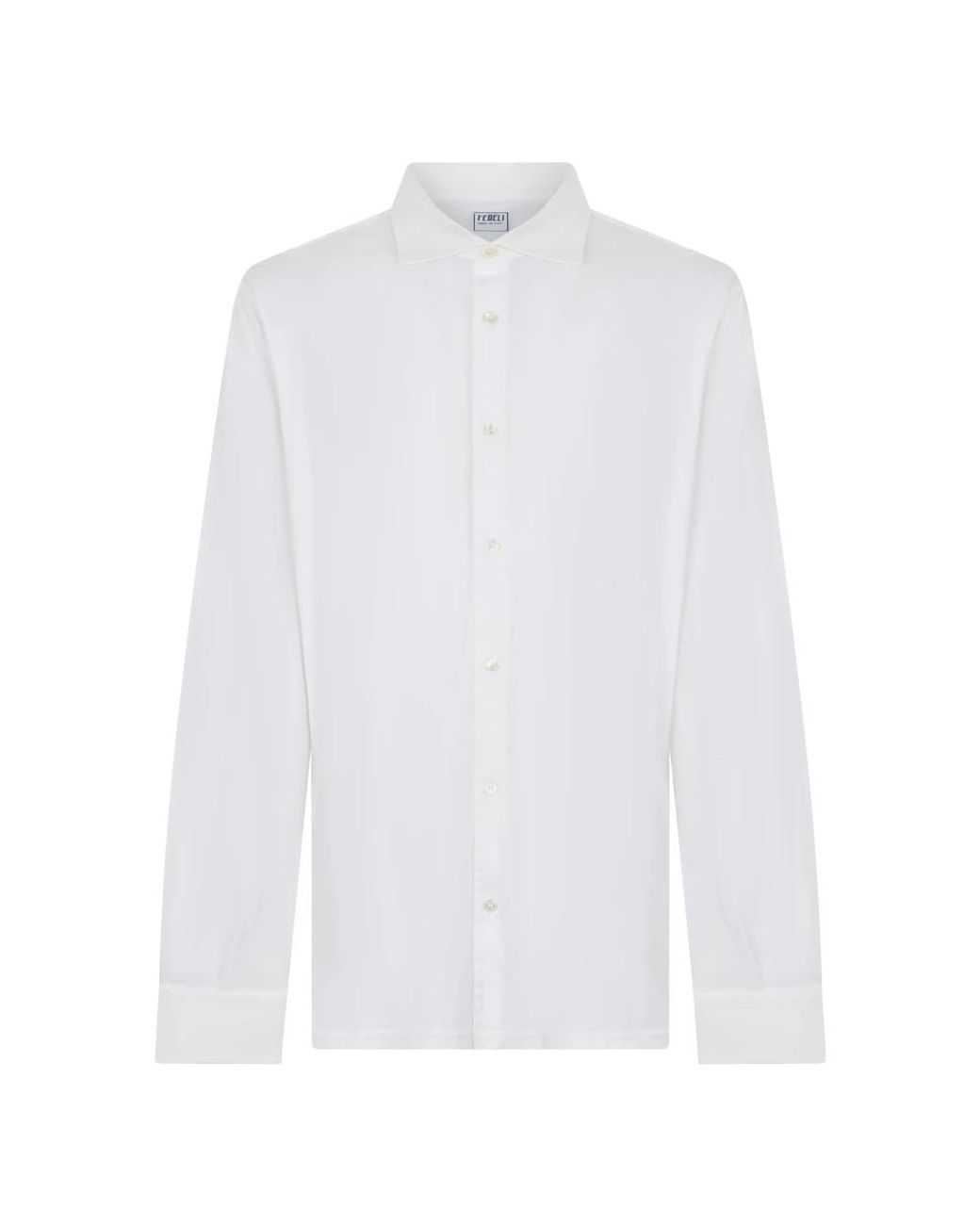 Fedeli Elegant Shirt in het White voor heren