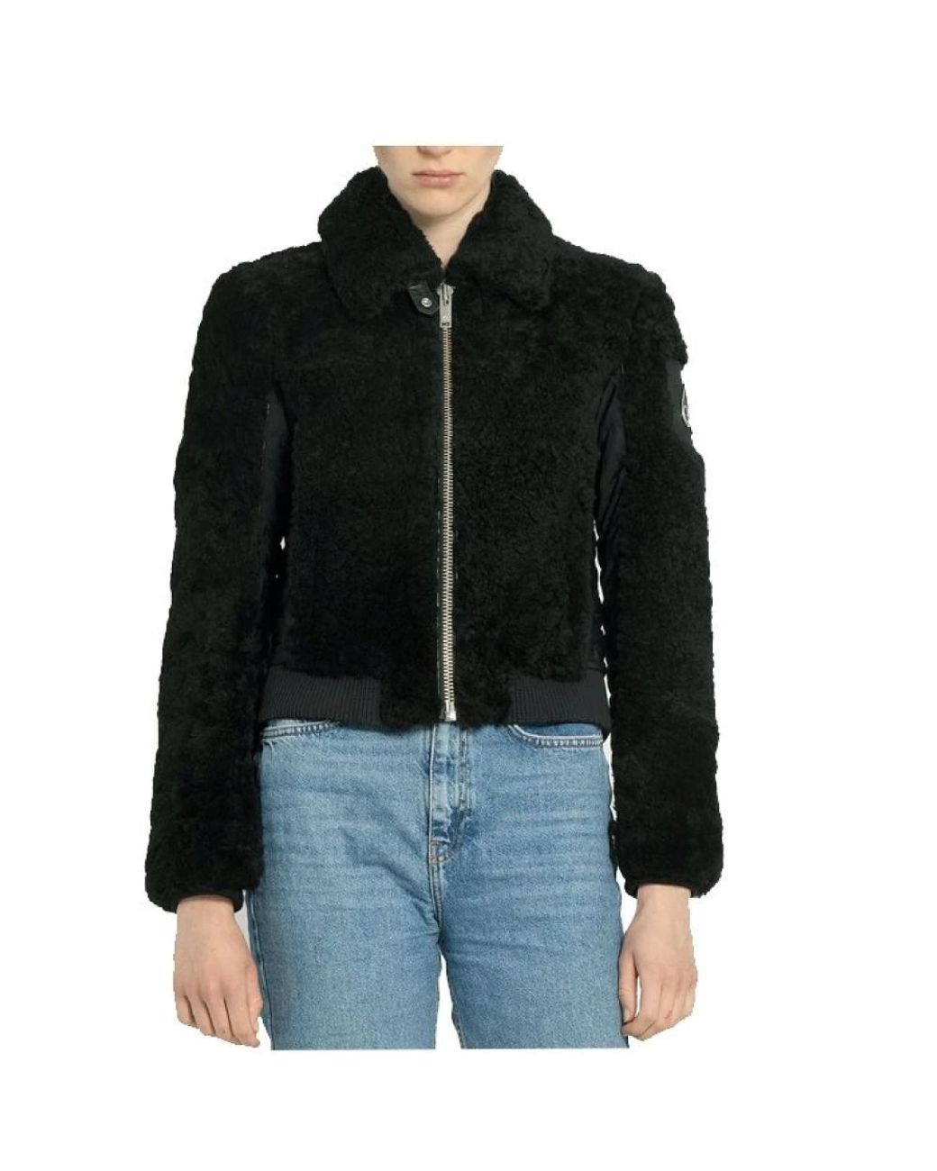 Moose Knuckles Black Faux Fur & Shearling Jackets