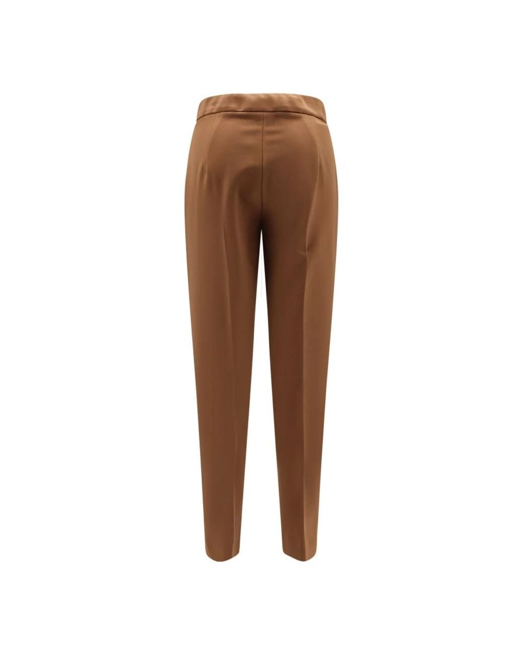 Max Mara Brown Tapered Trousers