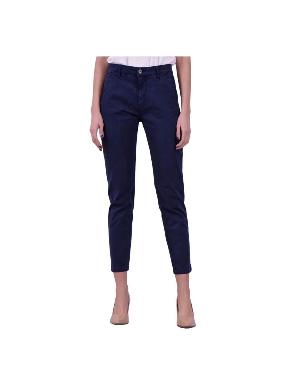 Pepe Jeans Blue Slim-Fit Trousers