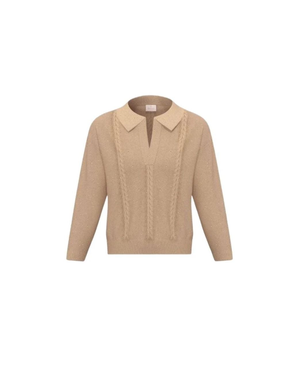 Marella V-Hals Gebreide Kleding in het Natural