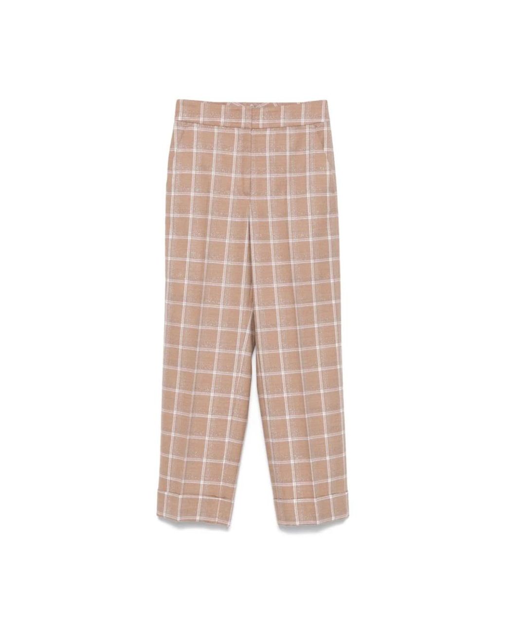 Peserico Natural Slim-Fit Trousers