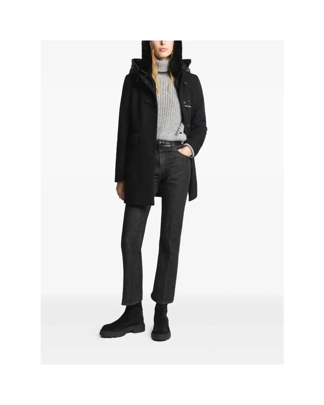 Fay Black Parkas
