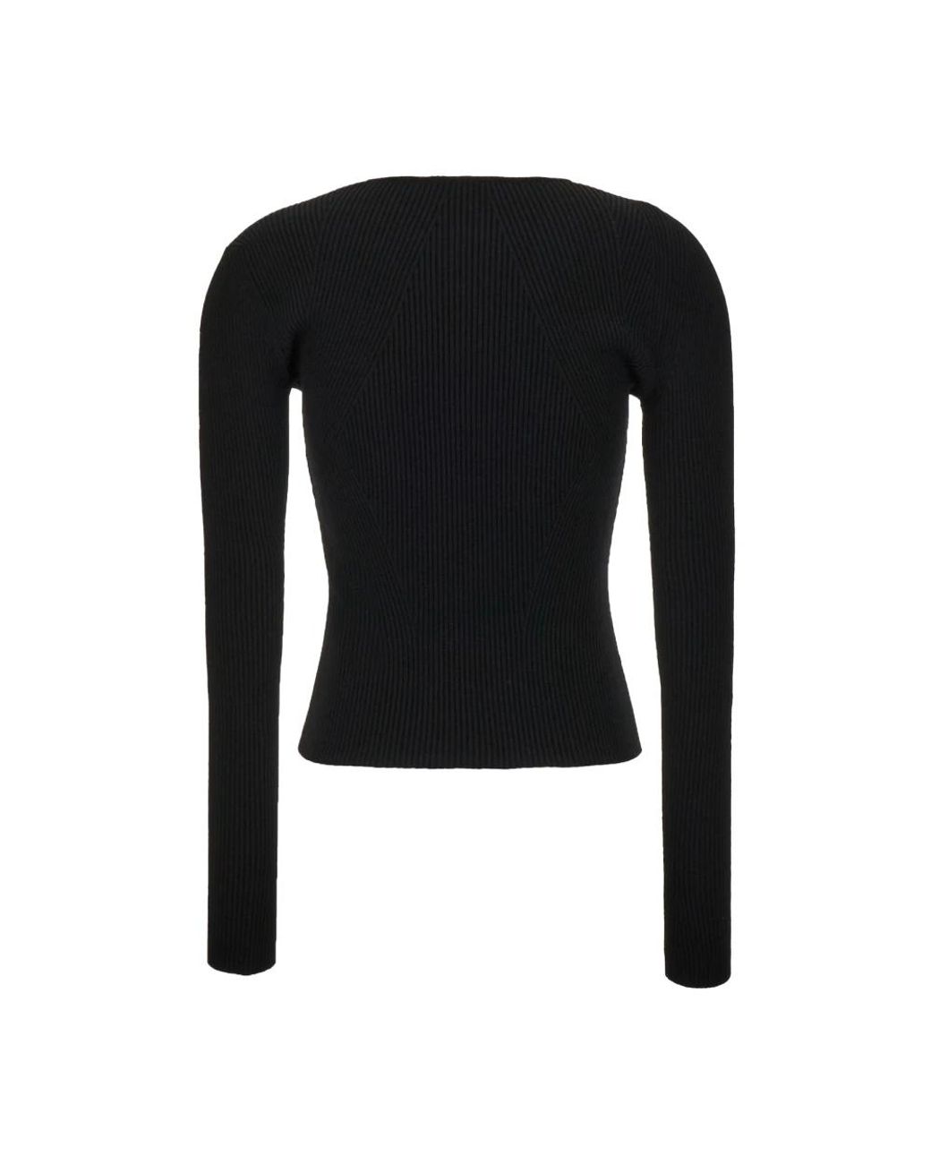 V-Neck Knitwear McQueen de color Black