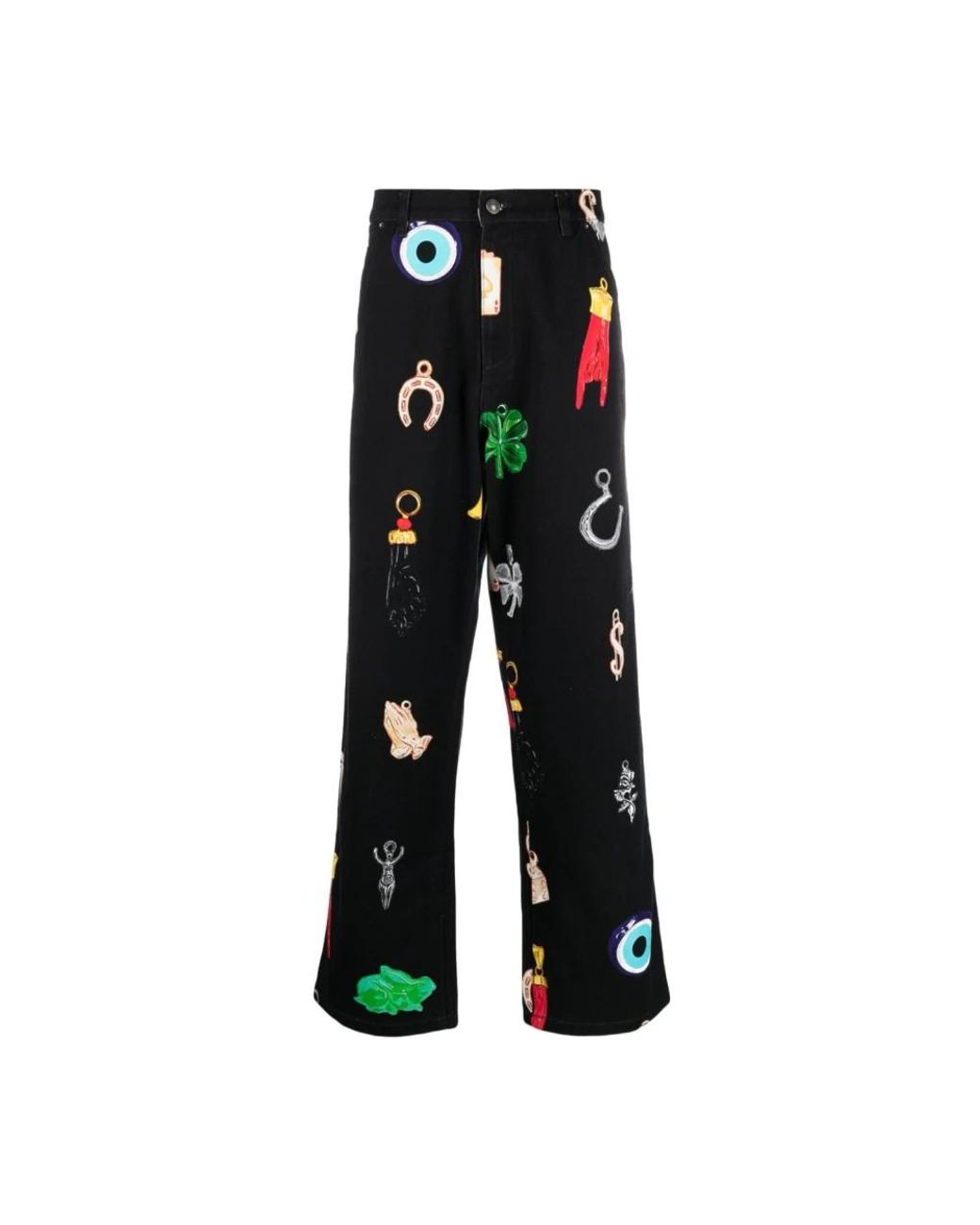 Sky High Farm Black Wide Trousers for men
