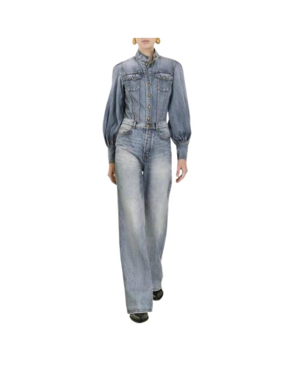 Zimmermann Blue Wide Jeans