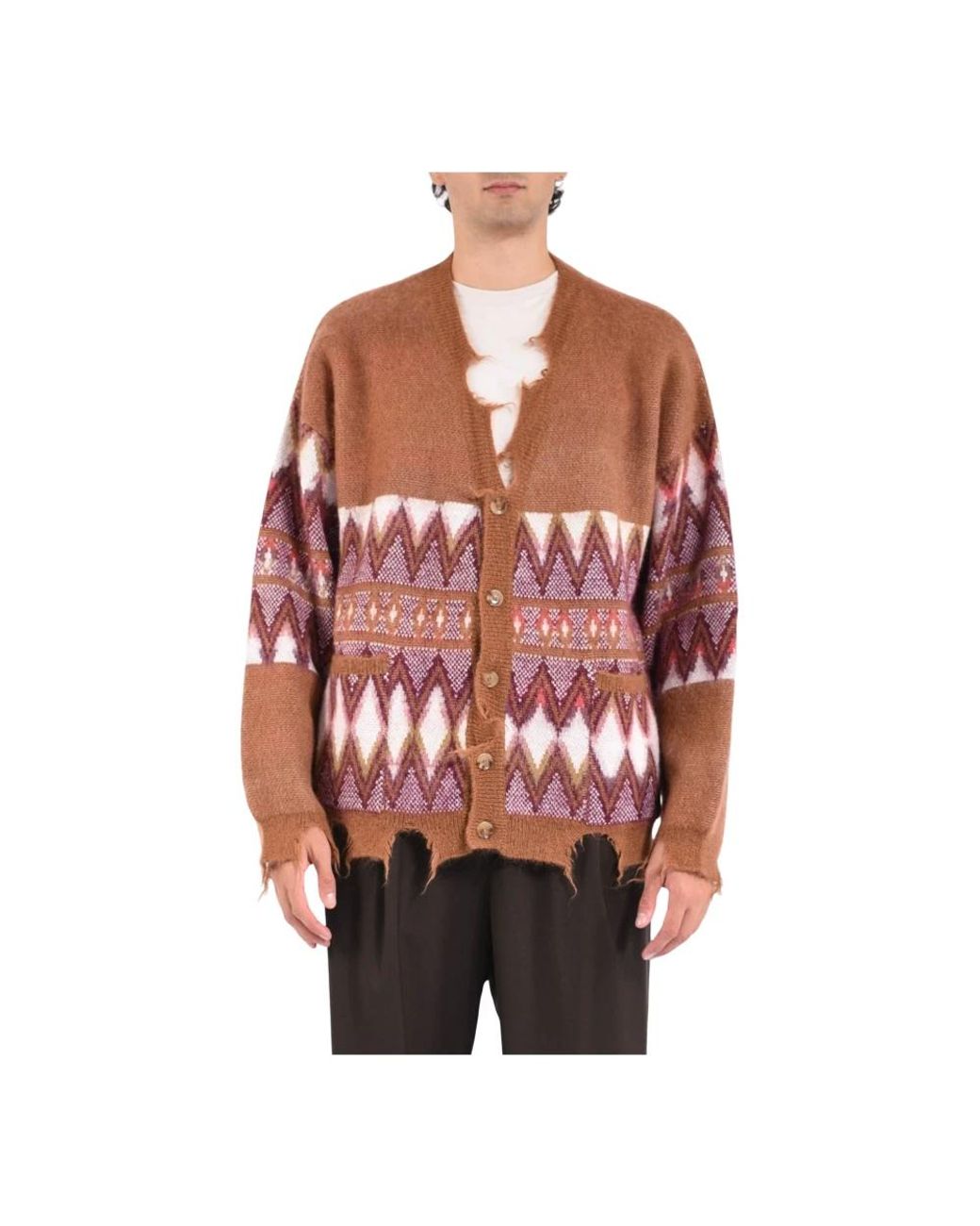 Laneus Red Cardigans for men