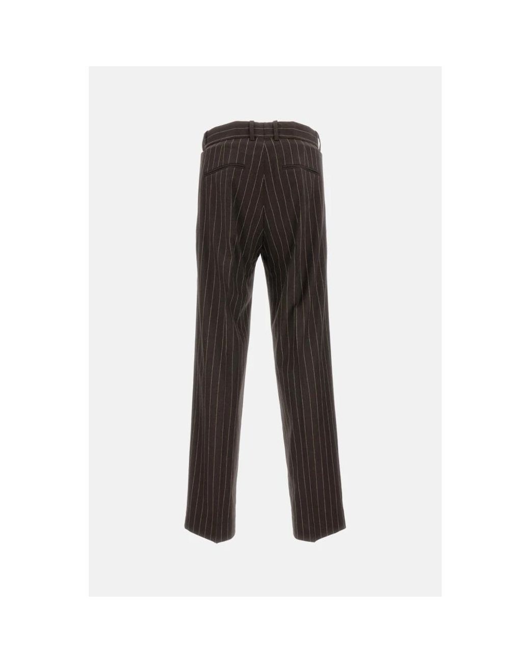 Drole de Monsieur Broeken ,Bruin ,Katoen Le Pantalon Pinstripes in het Brown voor heren