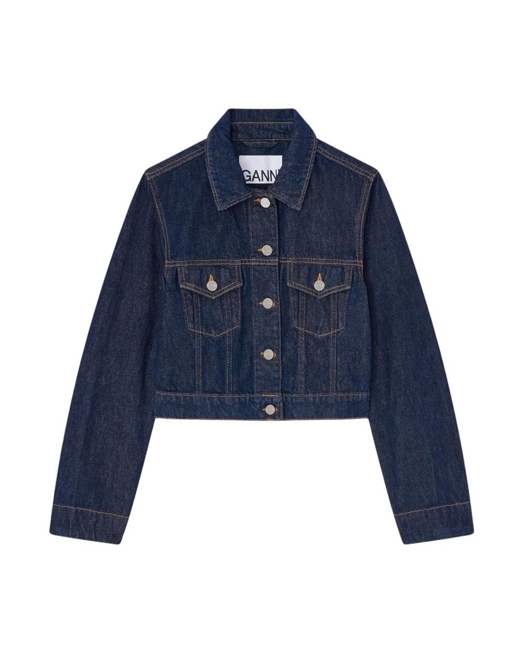Ganni Blue Denim Jackets