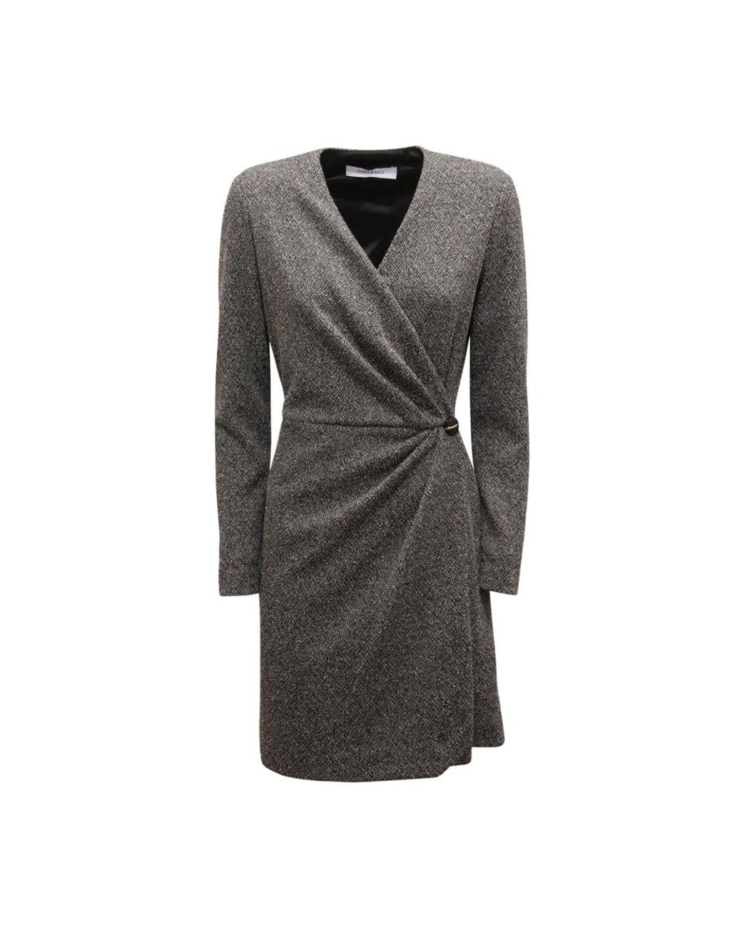 EMMA & GAIA Gray Short Dresses