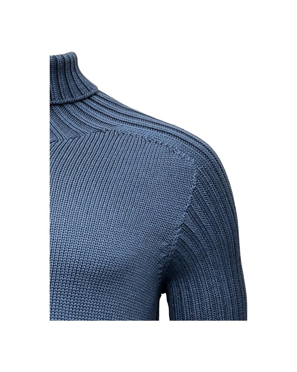 Gran Sasso Blue Turtlenecks for men