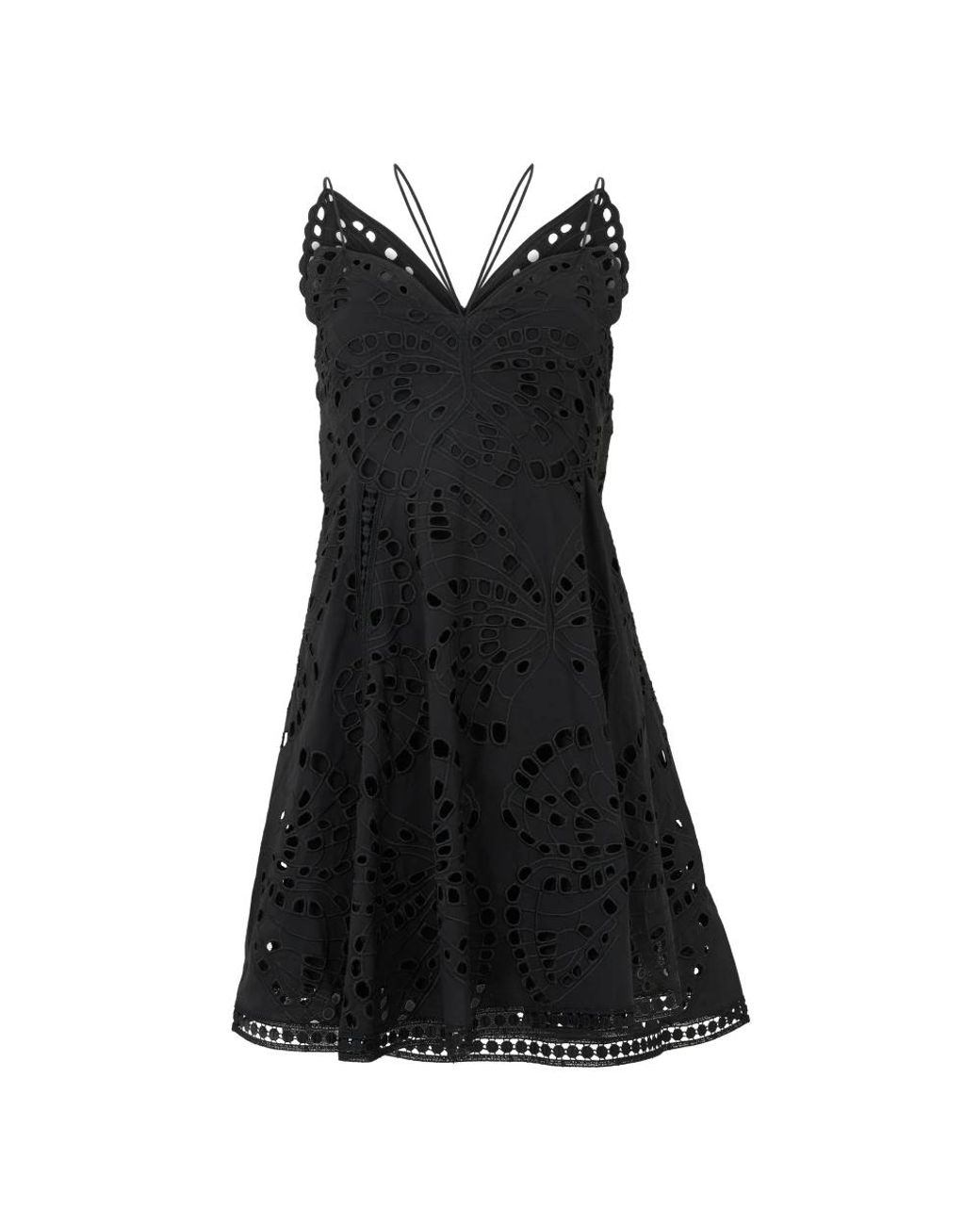 Alberta Ferretti Black Short Dresses