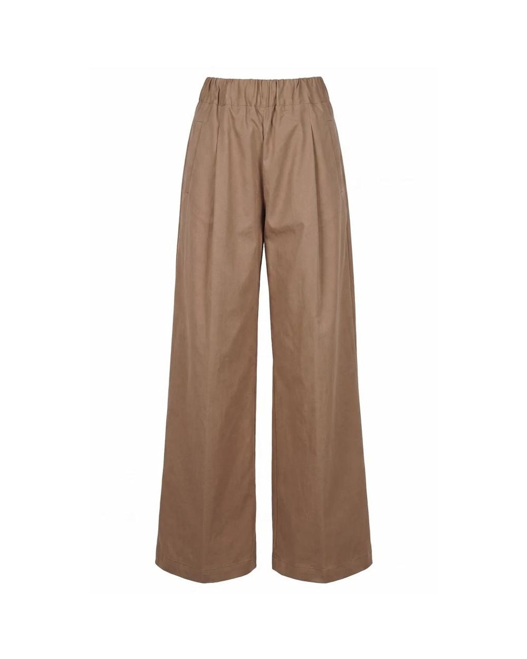 Semicouture Brown Wide Trousers