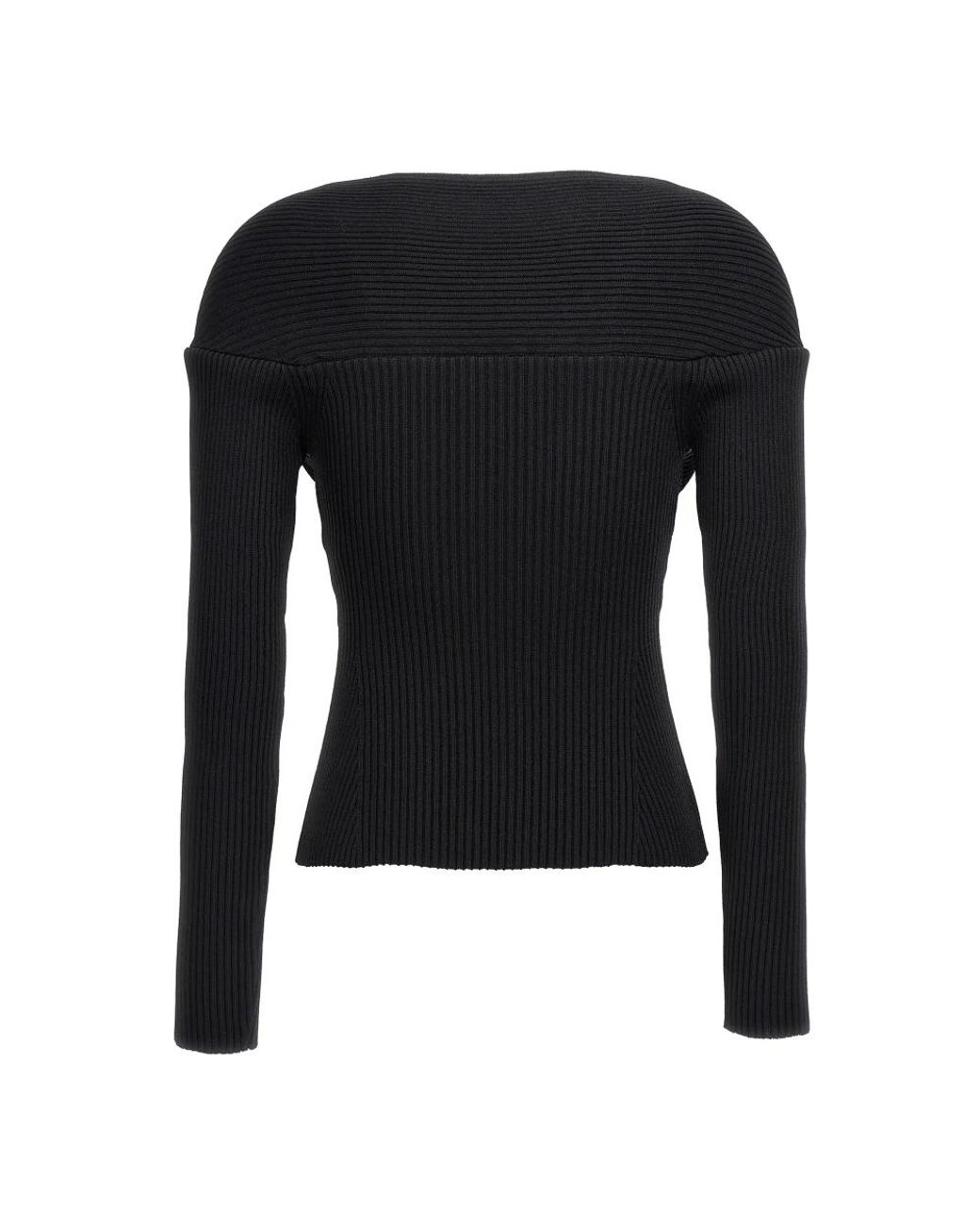 Magda Butrym Black Round-Neck Knitwear