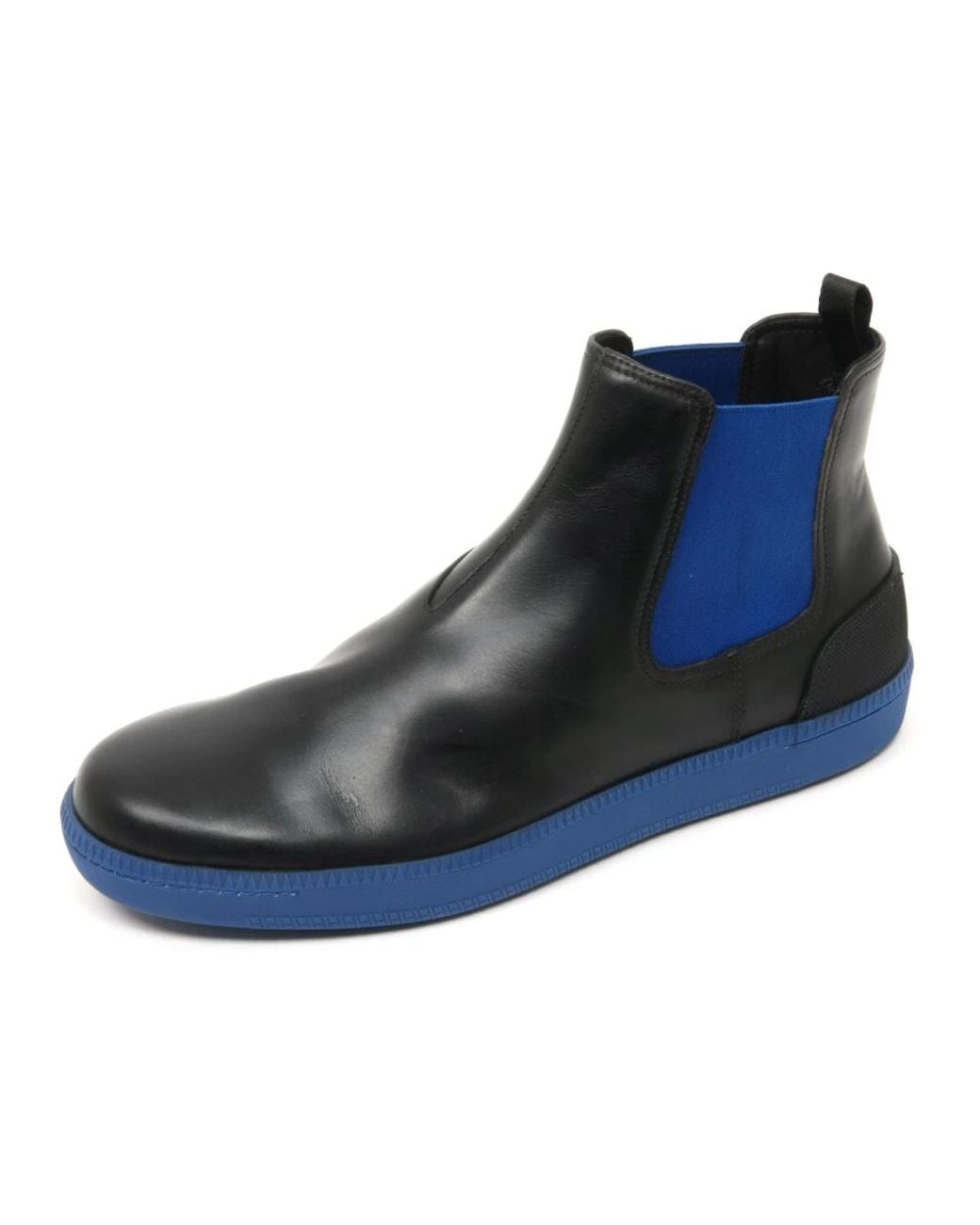 Car Shoe Blue Chelsea Boots for men