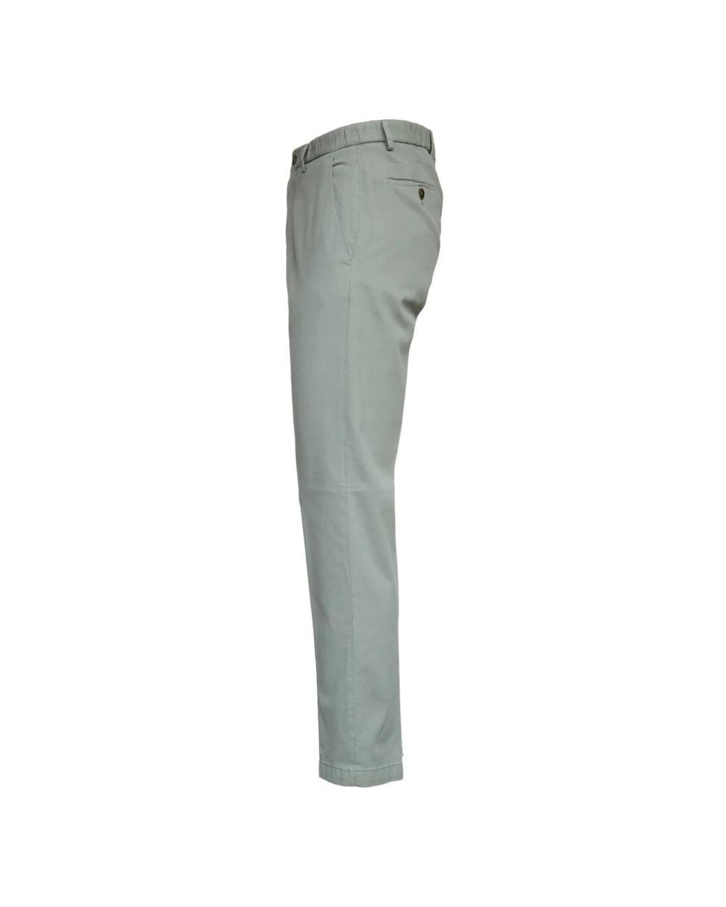 BRIGLIA Gray Slim-Fit Trousers for men