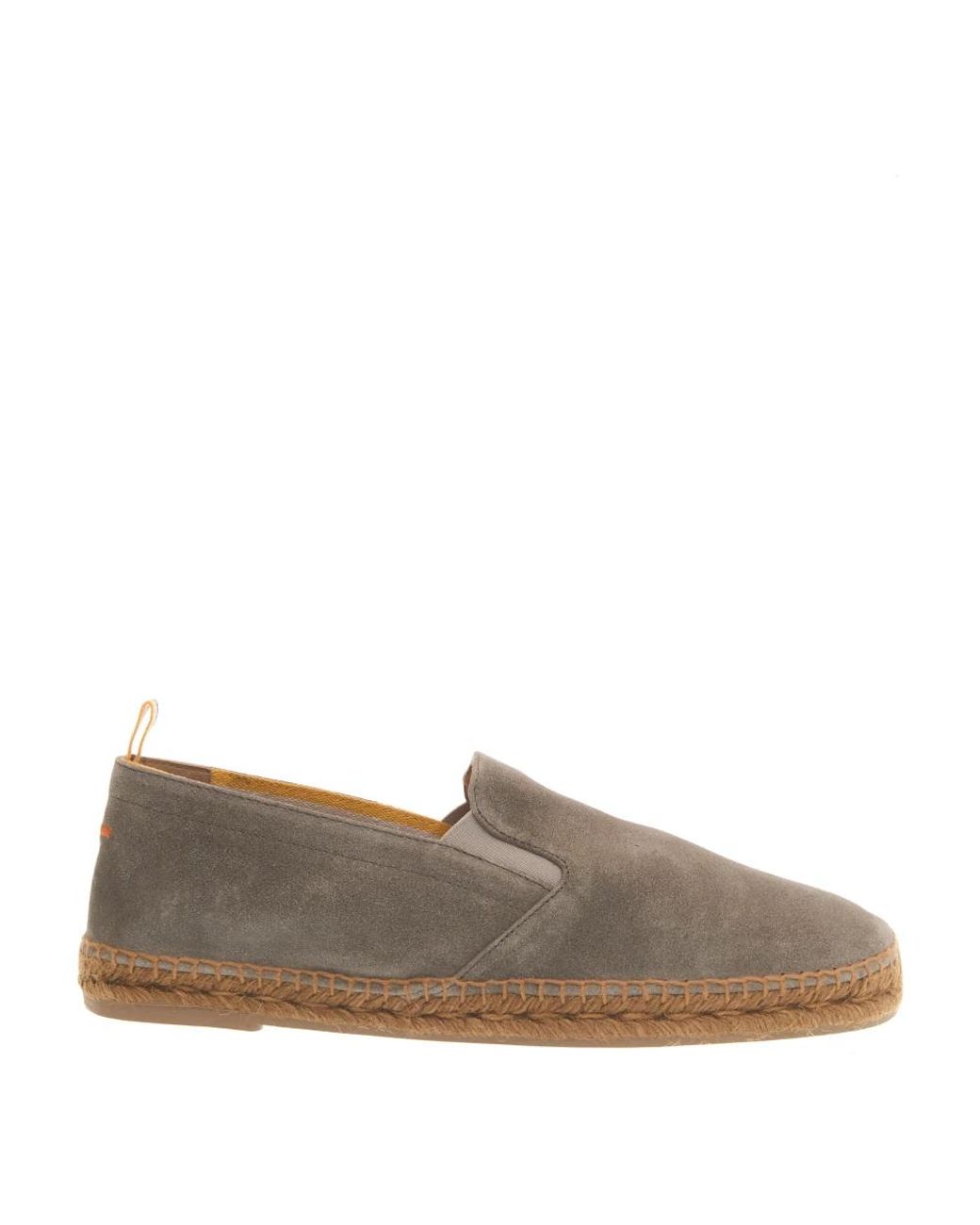 Castaner Gray Suede Espadrilles With Comfortable Cord Sole for men