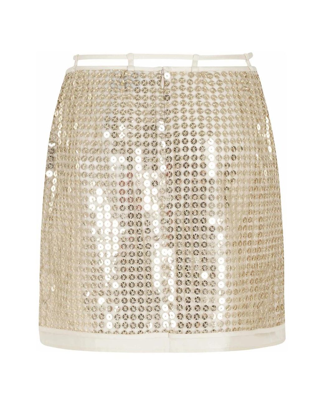 Isabelle Blanche Natural Short Skirts