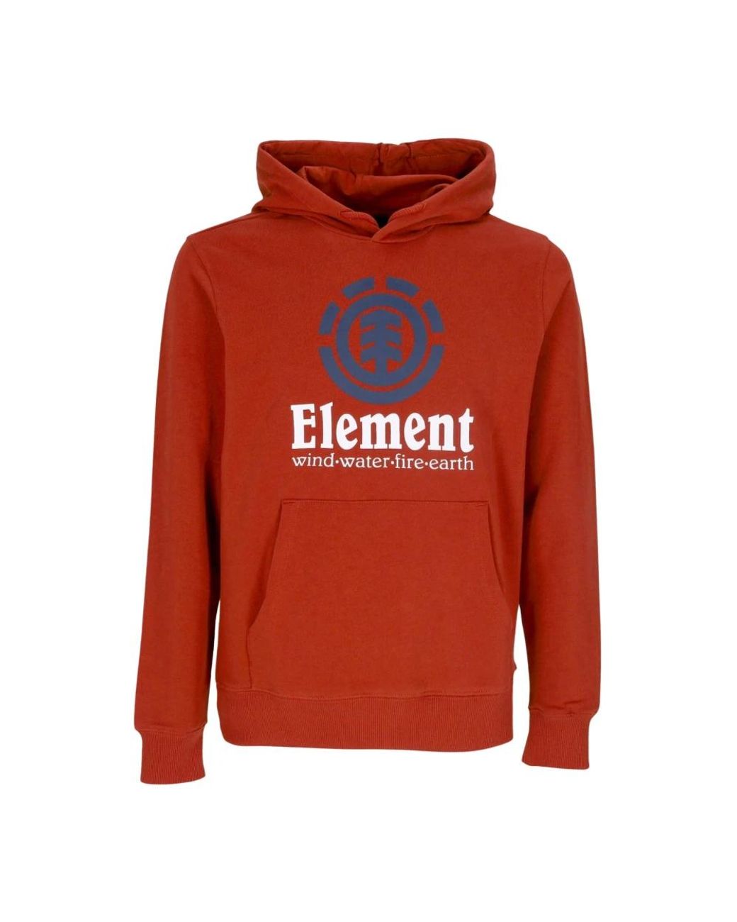 Element Hoodies & Sweatvesten ,Rood ,Katoen Rode Lichtgewicht Hoodie Verticale Hoodie in het Red voor heren