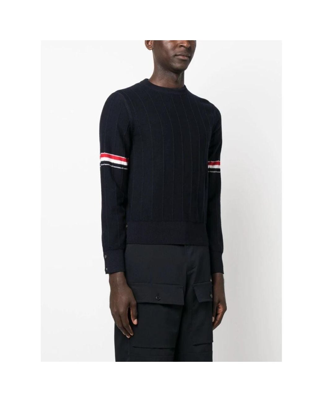 Thom Browne Blue Round-Neck Knitwear for men