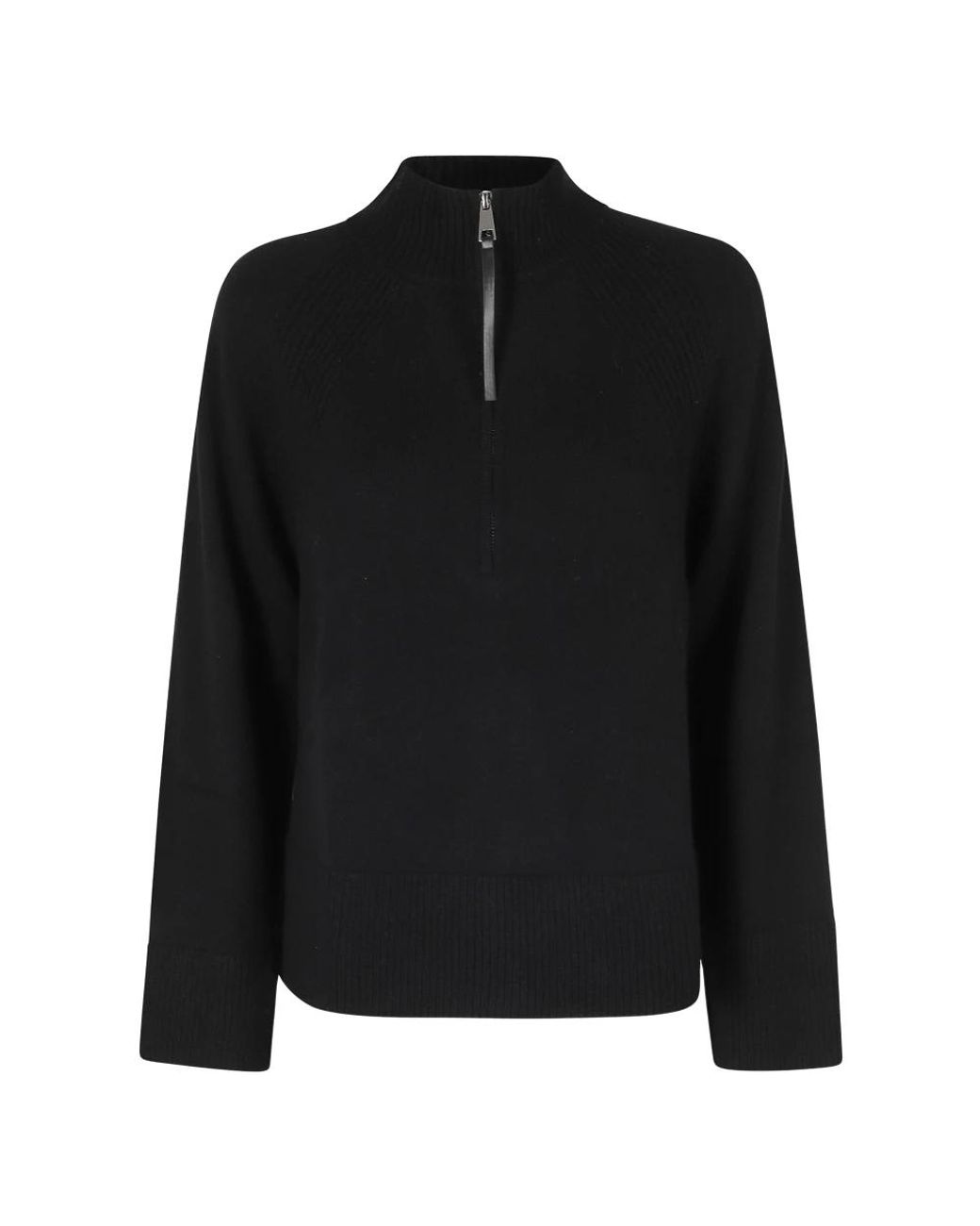 Seventy Half-Zip Turtleneck in het Black