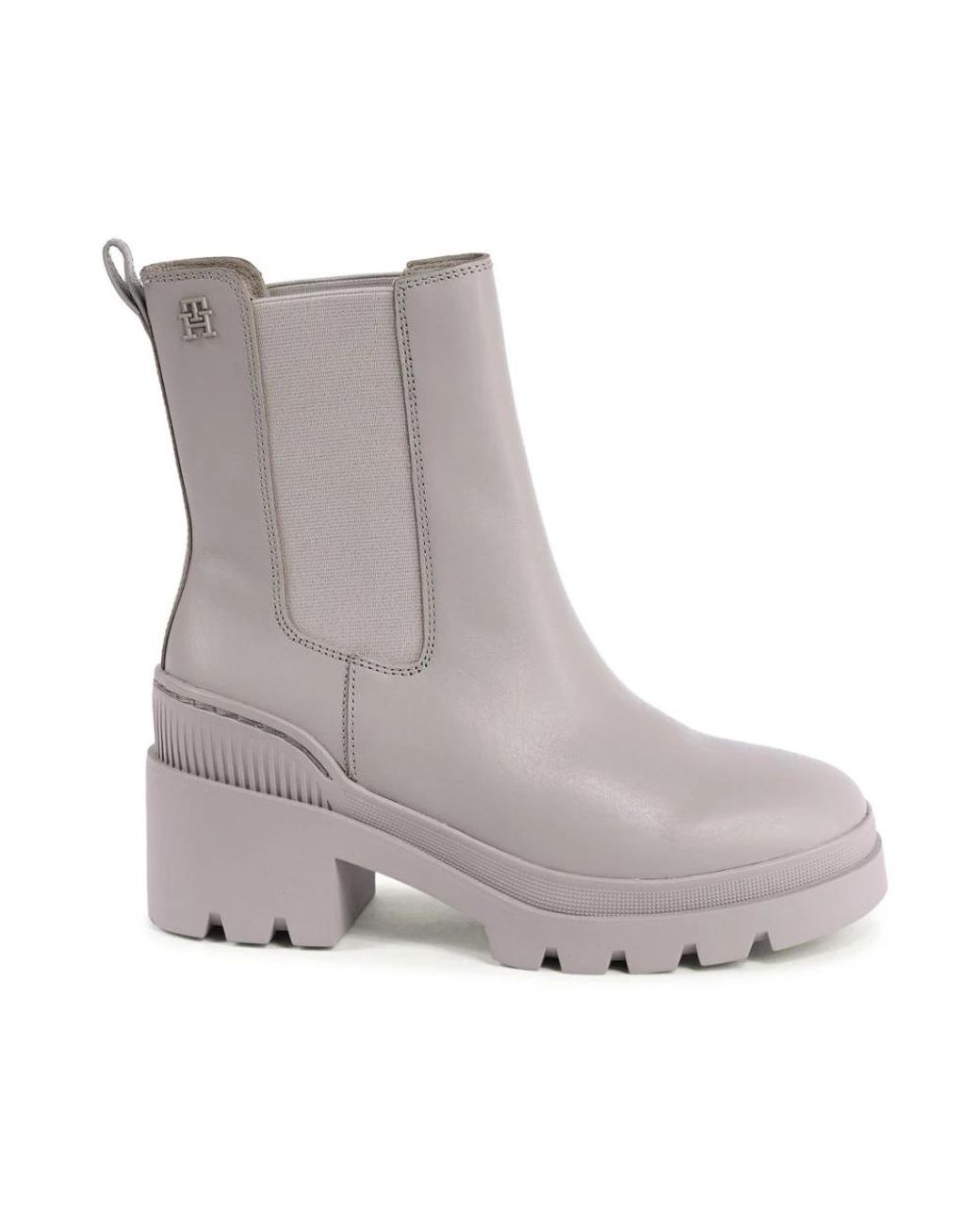 Tommy Hilfiger Gray Heeled Boots