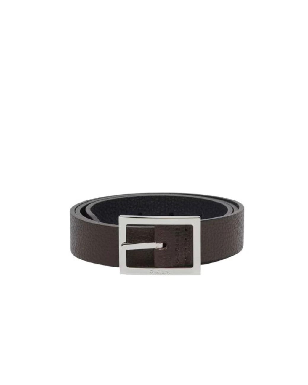 Orciani Dollaro Leren Riem in het Black