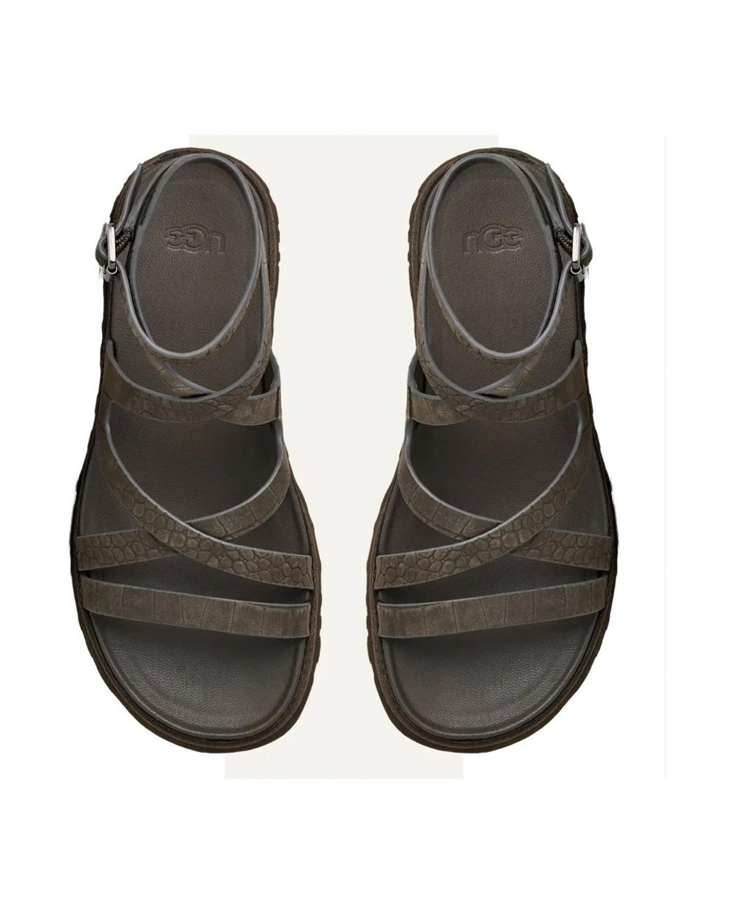 Flat Sandals Ugg de color Black