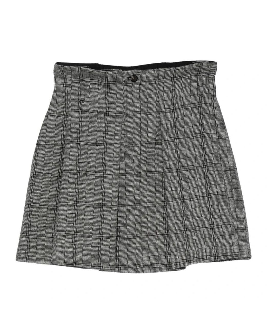 Tela Gray Short Skirts