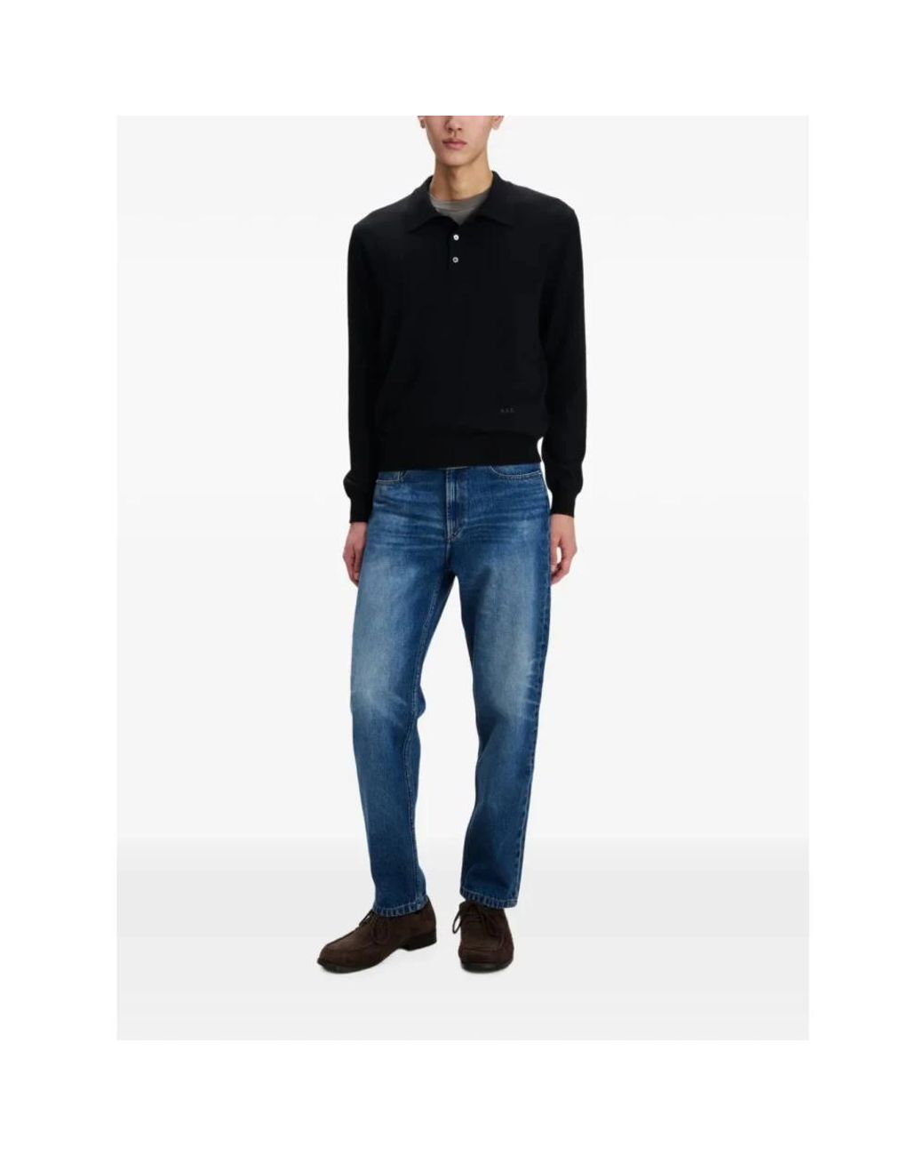 A.P.C. Black Round-Neck Knitwear for men