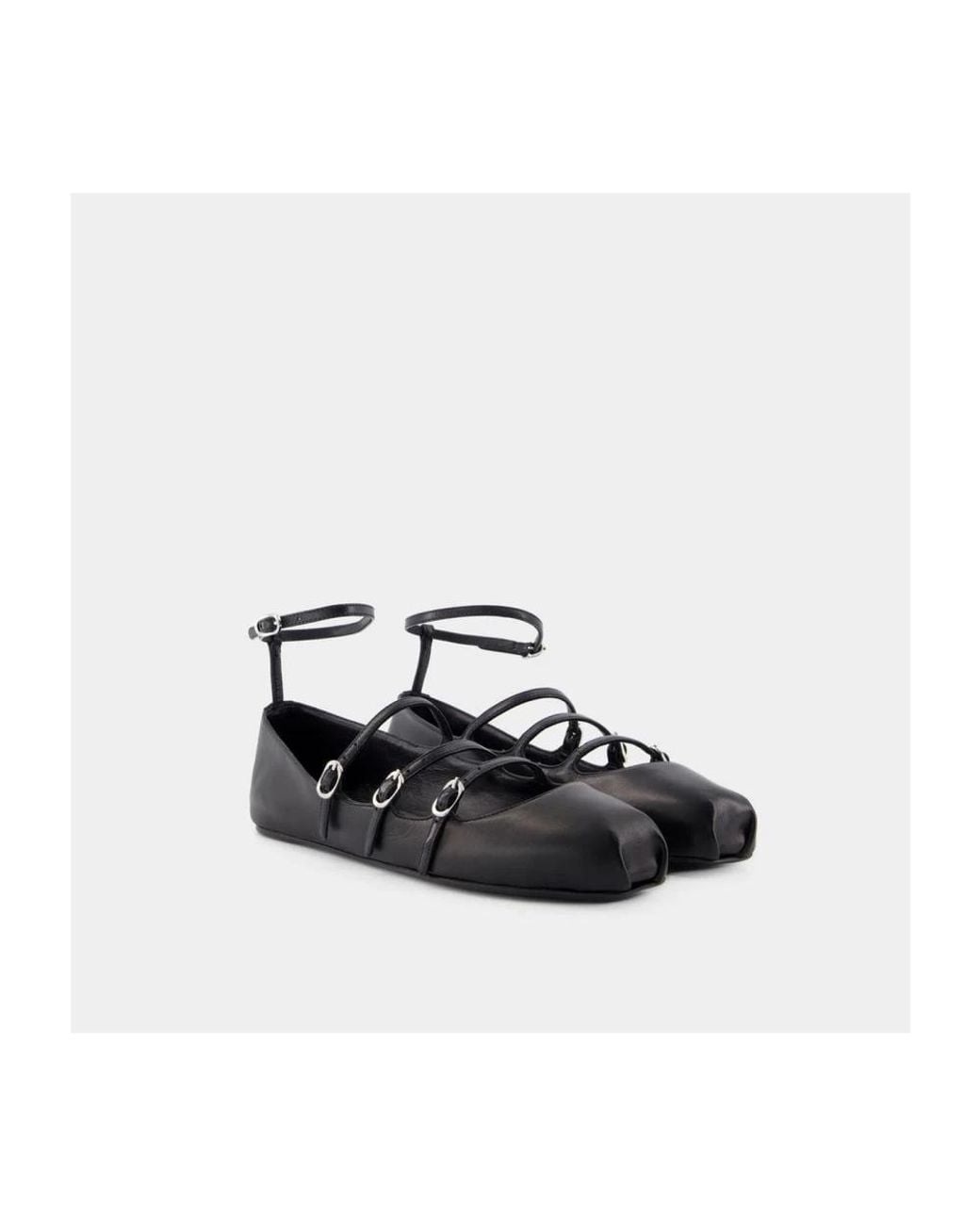 McQueen White Ballerina Shoes