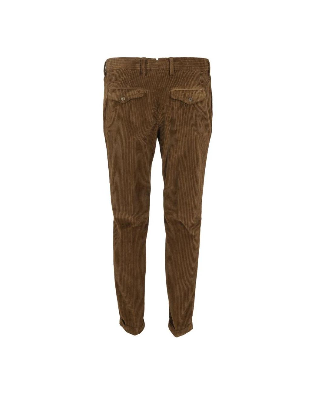 Myths Brown Slim-Fit Trousers for men