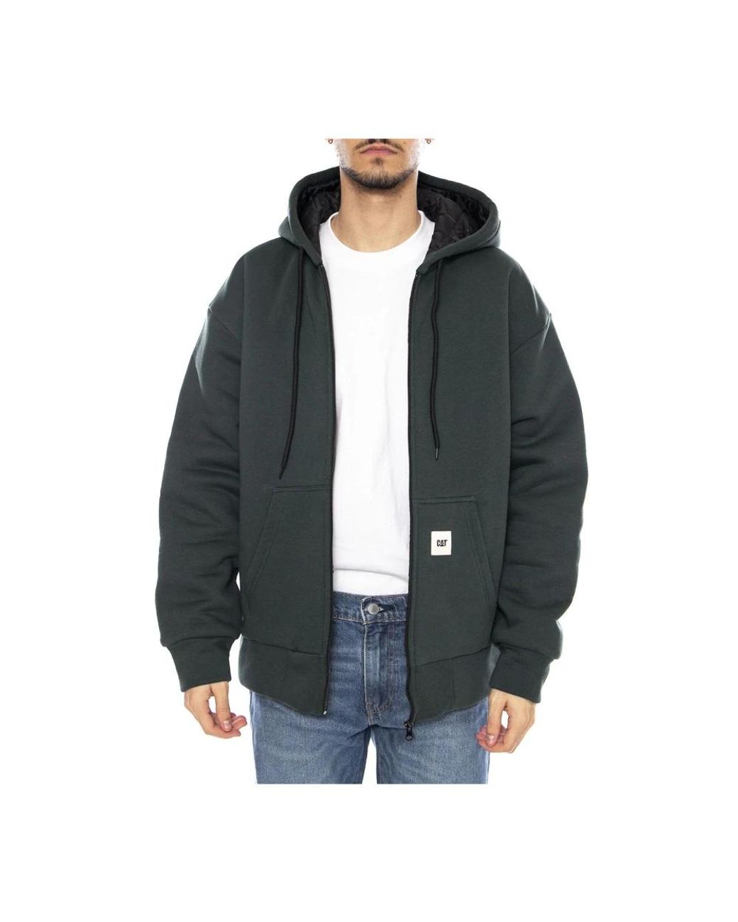 Zip-Throughs Caterpillar pour homme en coloris Gray