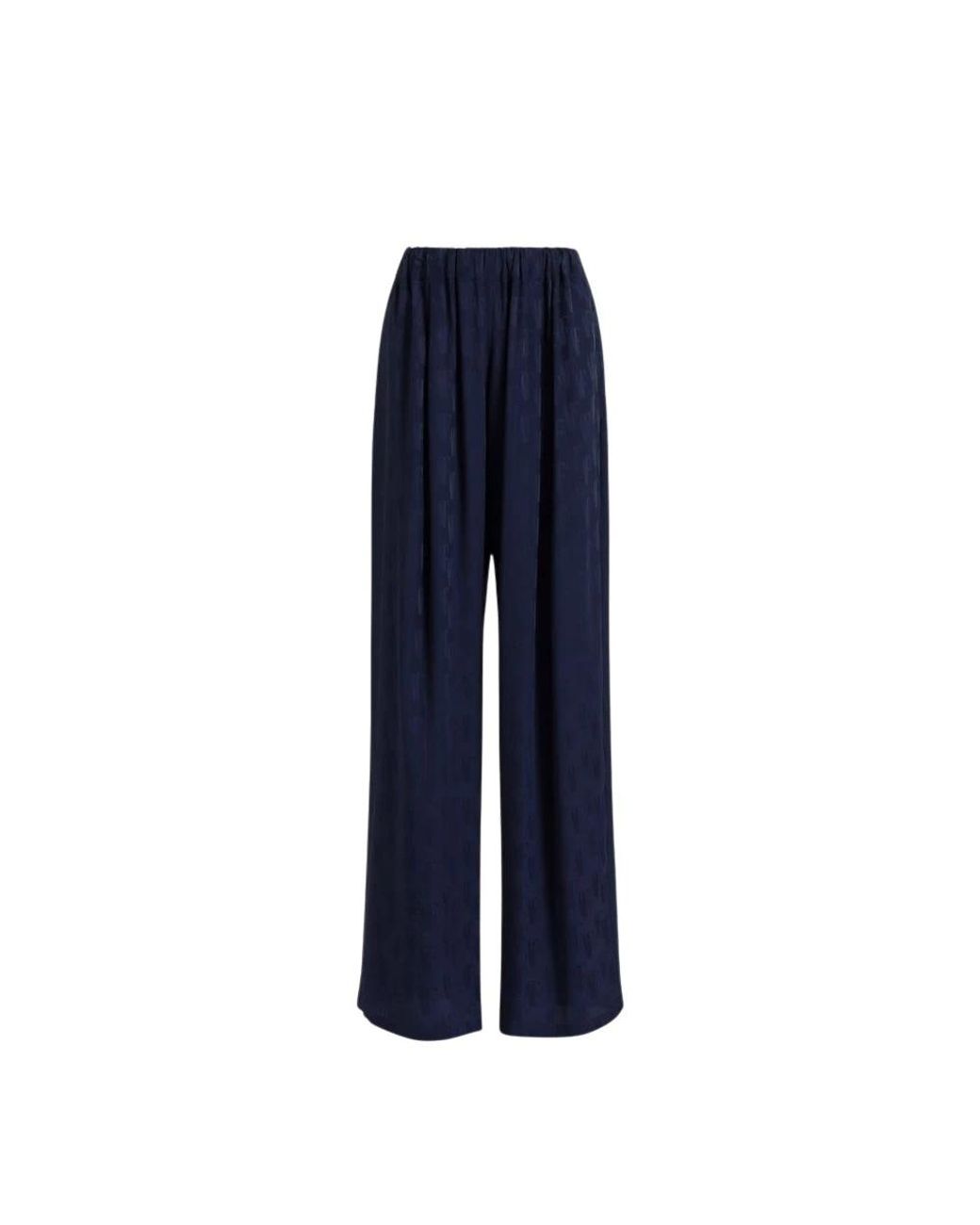 Alberta Ferretti Blue Wide Trousers