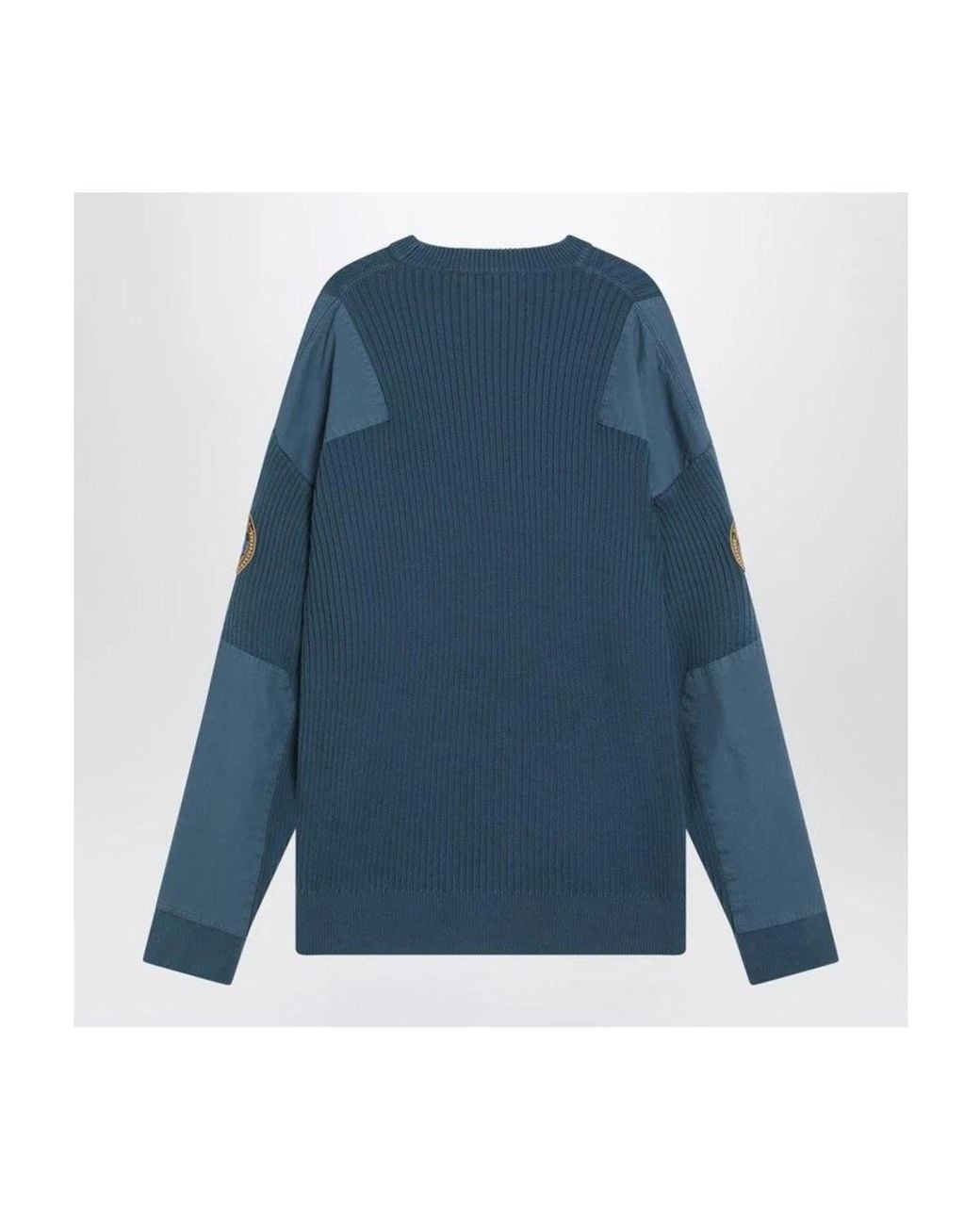 Balenciaga Blue Round-Neck Knitwear for men