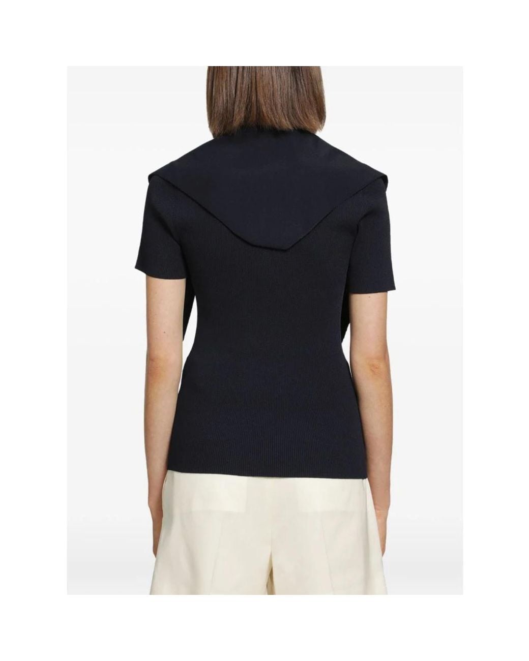 Max Mara Blue V-Neck Knitwear