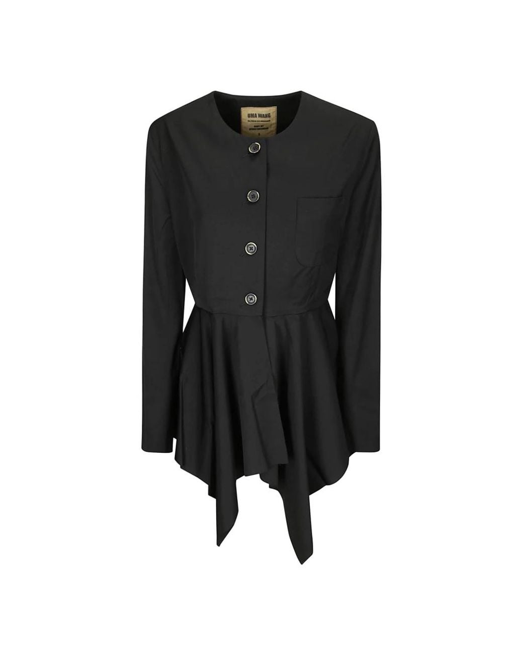 Uma Wang Black Short Dresses