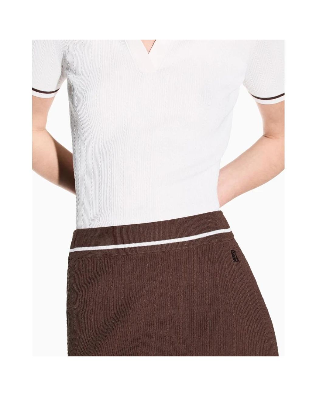 ARMANI EXCHANGE Brown Midi Skirts