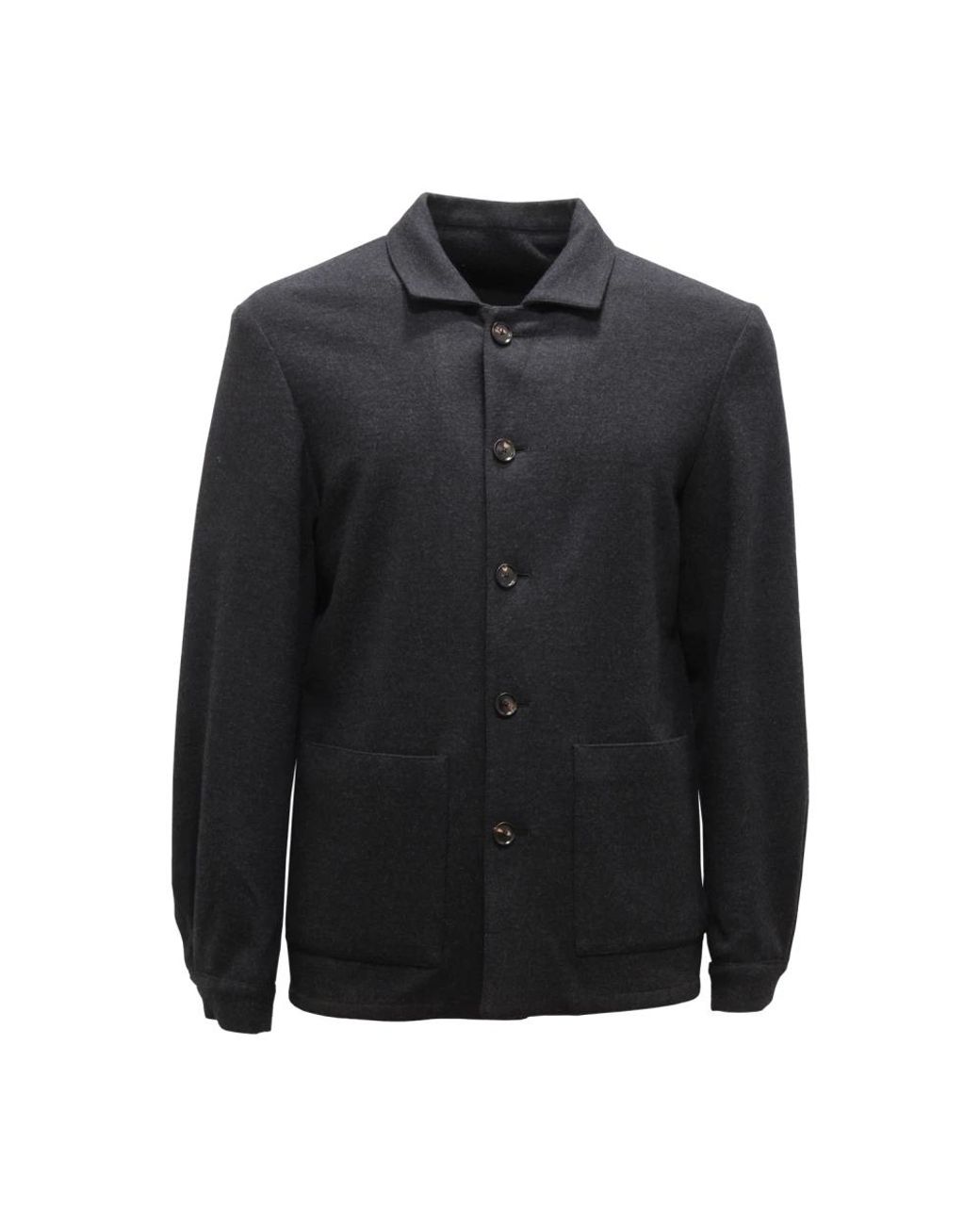 Mazzarelli Black Casual Shirts for men