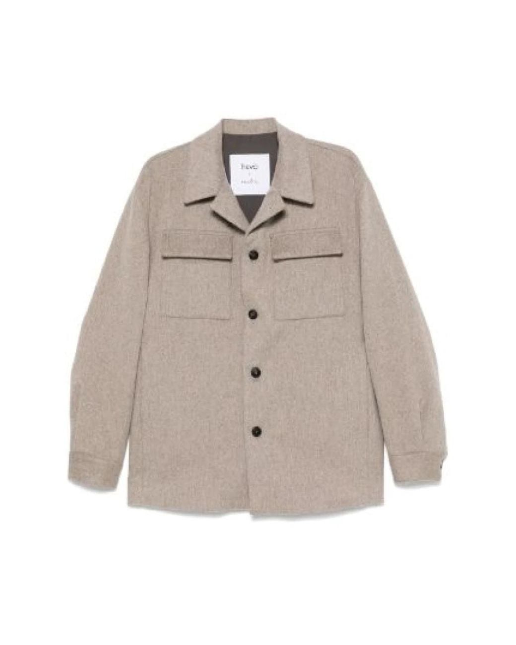 Hevò Gray Light Jackets for men