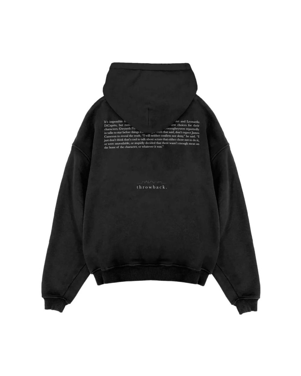 Throwback. Black Hoodies