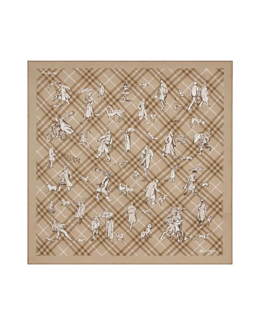 Burberry Metallic Silk Scarves