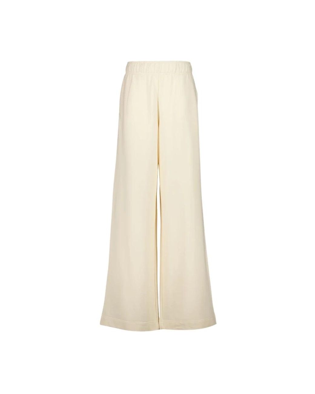 Moncler Broeken ,Katoen Wide-Leg Track Pants in het Natural