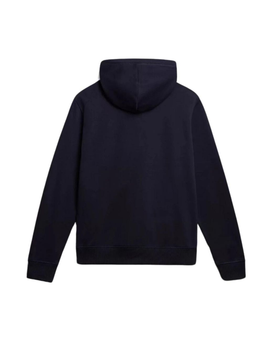 Napapijri Hoodies & Sweatvesten ,Blauw ,Katoen Blauwe Katoenen Hoodie Met Volledige Rits in het Blue voor heren