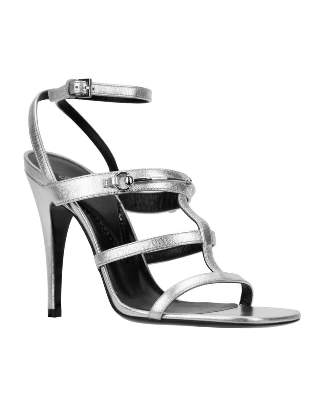 Gucci Metallic High Heel Sandals