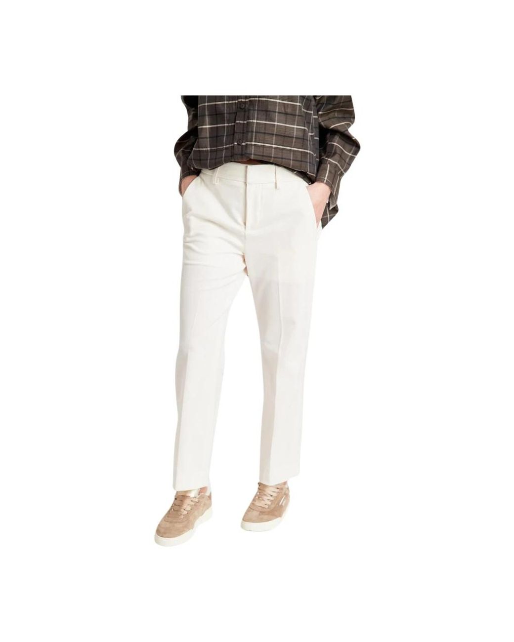 Dondup Black Straight Trousers