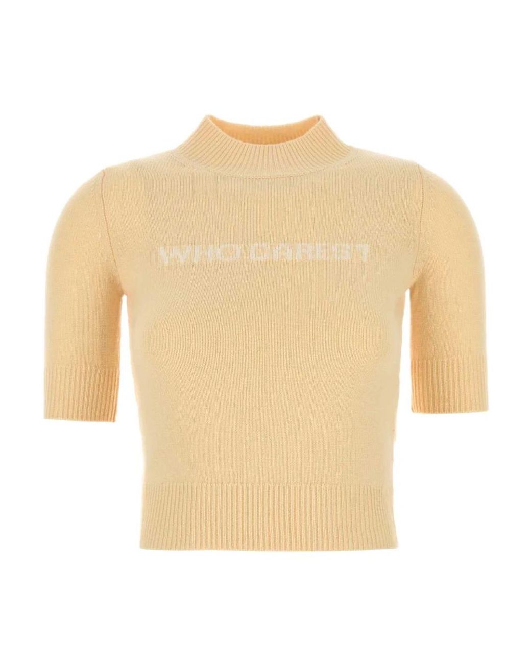 Sportmax Truien & Vesten ,Geel ,Wol Renon Sweater in het Natural
