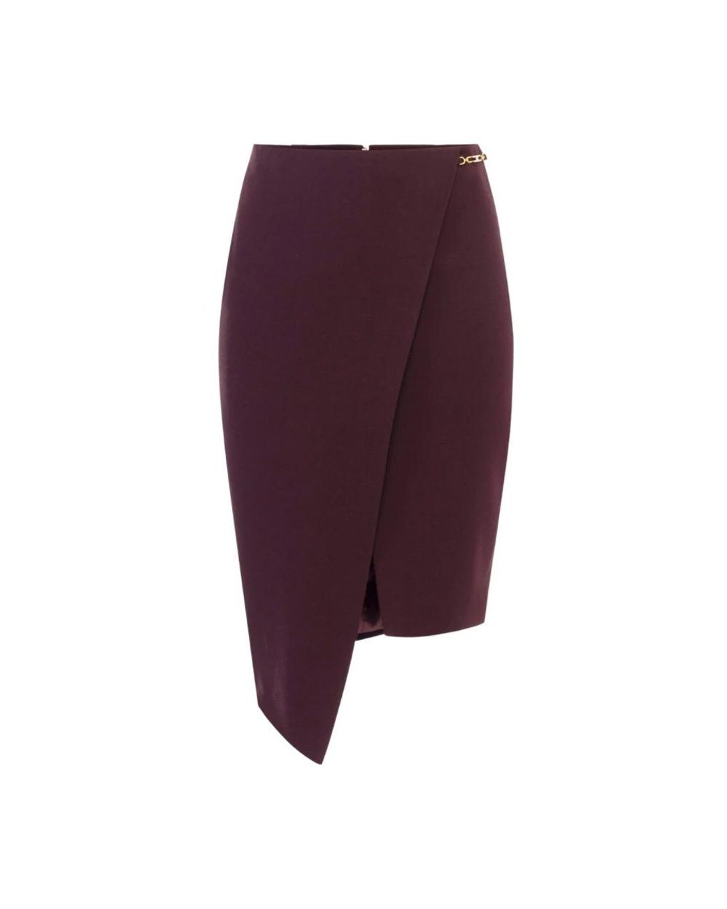 Elisabetta Franchi Purple Midi Skirts