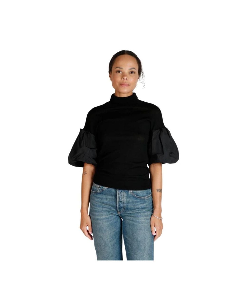 MEIMEIJ Black Turtlenecks