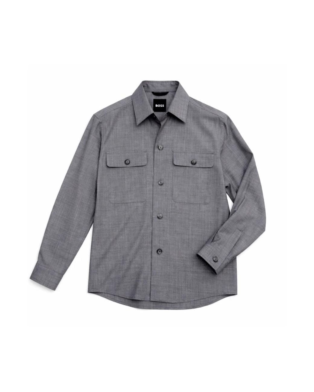 Boss Gray Casual Shirts for men